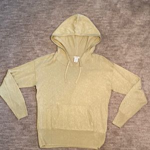 Cute Metallic Gold Mercer & Madison hooded top. Size small. Like new condition.